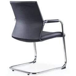 Lot de 2 Chaises LUGE - accoudoirs intégrés - noir