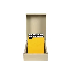 Lot de 24 guides alphabétiques 150×105 mm – Cartes à onglets métalliques noir