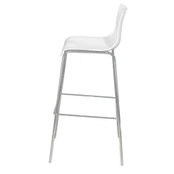 Lot de 2 tabourets hauts HARPER - blanc