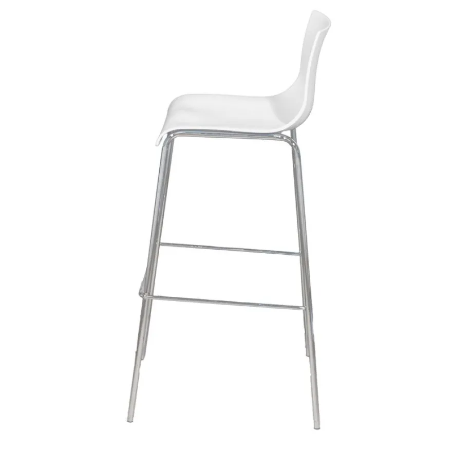 Lot de 2 tabourets hauts HARPER - blanc