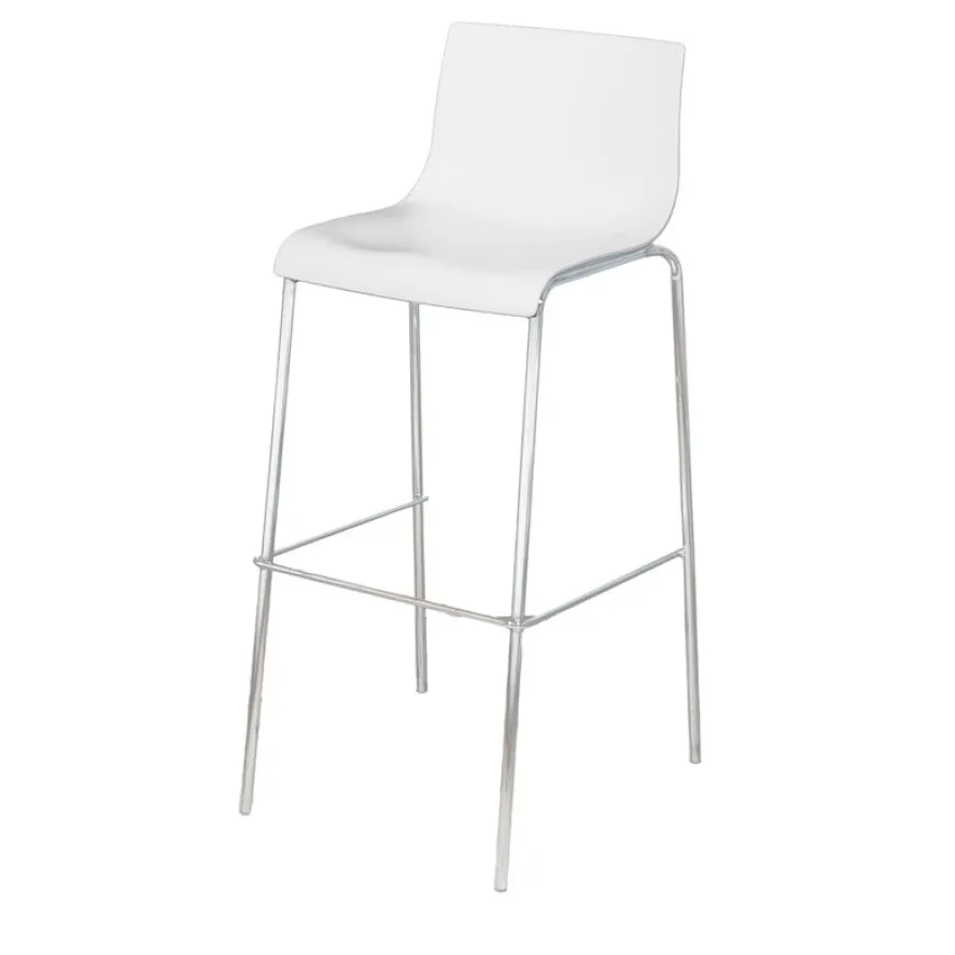 Lot de 2 tabourets hauts HARPER - blanc