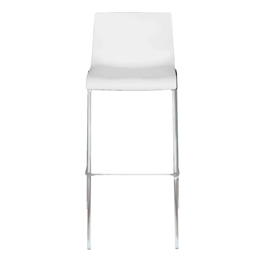 Lot de 2 tabourets hauts HARPER - blanc