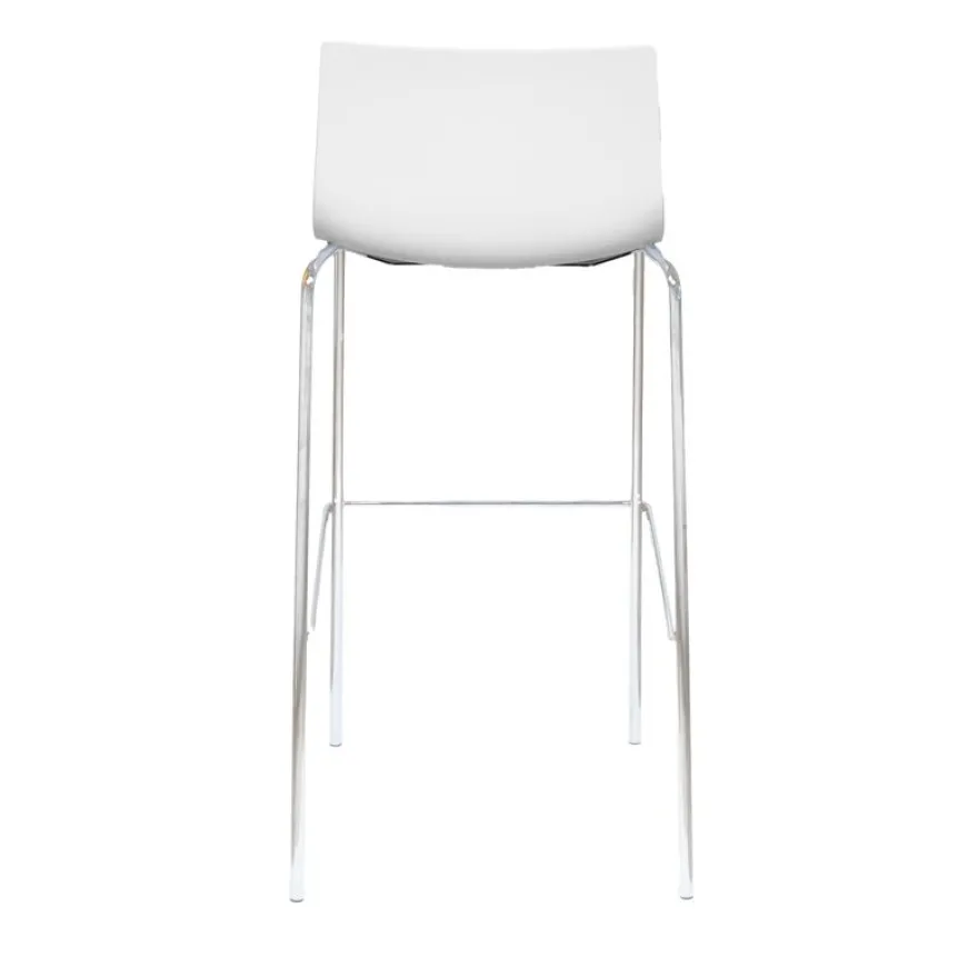 Lot de 2 tabourets hauts HARPER - blanc