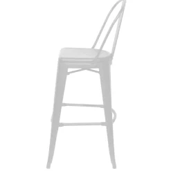 Lot de 2 tabourets hauts URBAN - blanc