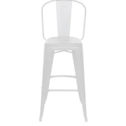 Lot de 2 tabourets hauts URBAN - blanc