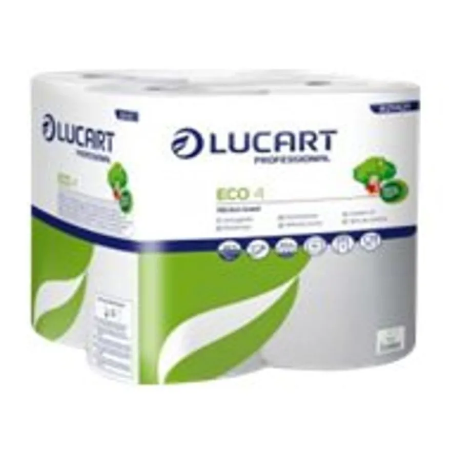 Lucart Professional Eco - Rouleau d'essuie-tout écolabel - pack de 4