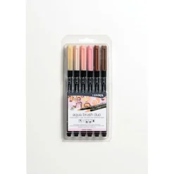 Lyra Aqua Brush Duo - 6 Feutres pinceaux - différentes couleurs