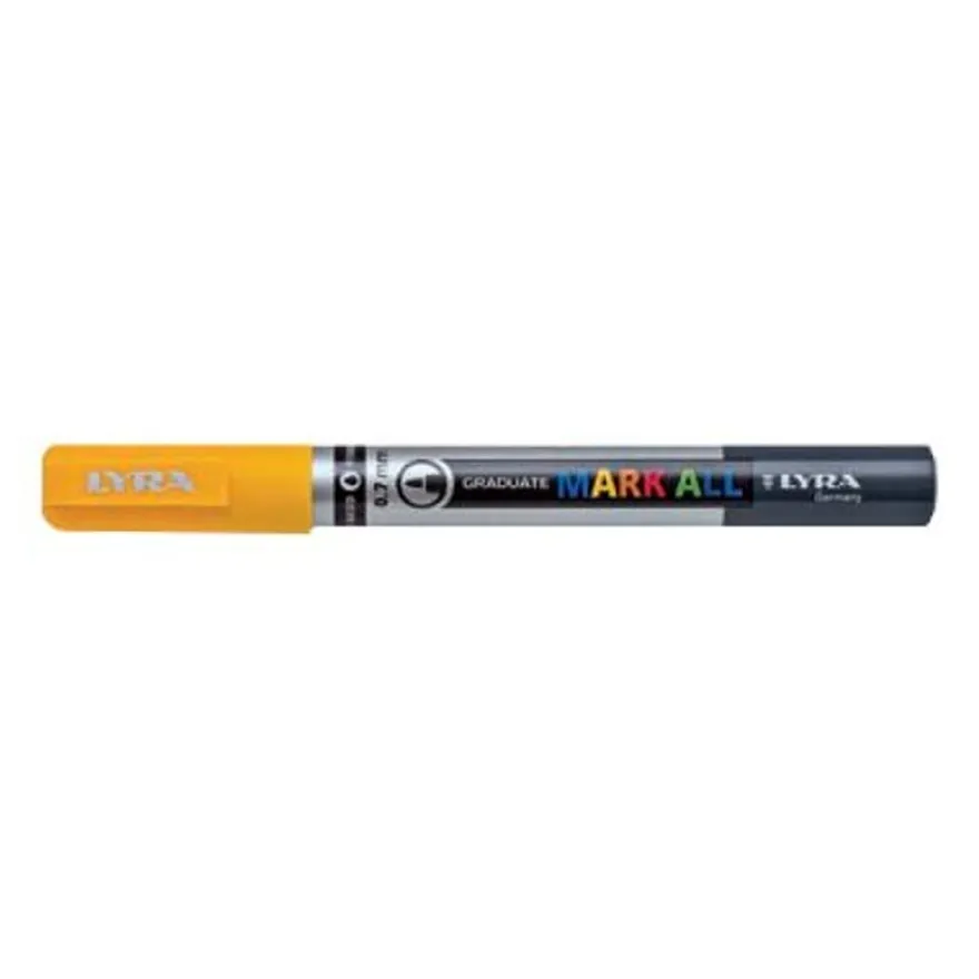 Lyra Graduate Mark All - Marqueur - blanc - encre à l'eau - 0.7 mm - fin