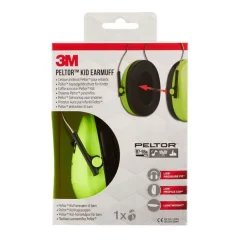 3M Peltor kid - Casque anti-bruit pour enfant - vert fluo/noir