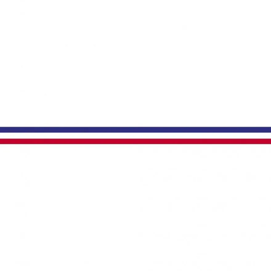 Maildor - Bolduc - ruban d'emballage 10 mm x 10 m - bleu/blanc/rouge