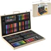 Mallette artiste 180 pièces - Bois - 48x30 cm