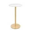 Mange debout WOODY - diamètre 60 cm - H110 cm - plateau blanc