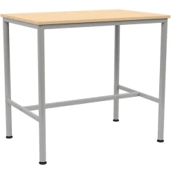 Mange-debout BEST 3800 - plateau ép.24 mm stratifié - chant ABS - piètement époxy - 120x80cm - H110 cm