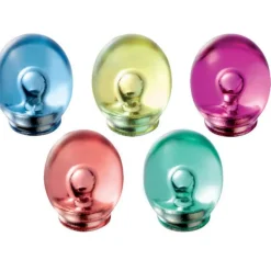 Maped - 6 aimants translucides : bleu, violet, rose et jaune