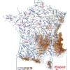 Maped - 2 cartes France - fleuves et departements