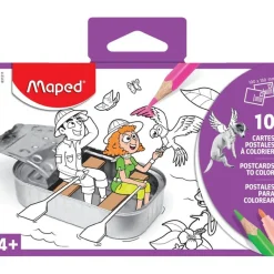 Maped - 10 cartes postales à colorier
