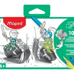 Maped - 10 cartes postales à colorier