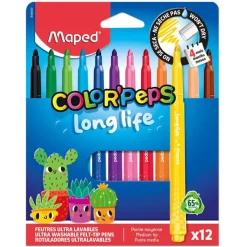 MAPED - 12 feutres LONG LIFE 2.0