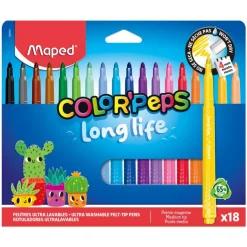 MAPED - 18 feutres LONG LIFE 2.0