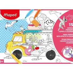 Maped - 15 papiers magiques à colorier