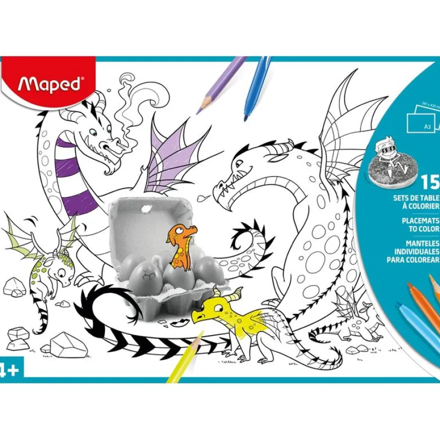 Maped - 15 sets de table à colorier