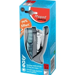 Maped - Agrafeuse Easy Half Strip gris - capacité de 25 feuilles - agrafes 24/6 ou 26/6