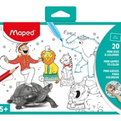 Maped - Carnet de 20 mini jeux à colorier