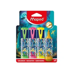 Maped - Dragon - 4 surligneurs - vert, rose, jaune, doré - 1-5 mm