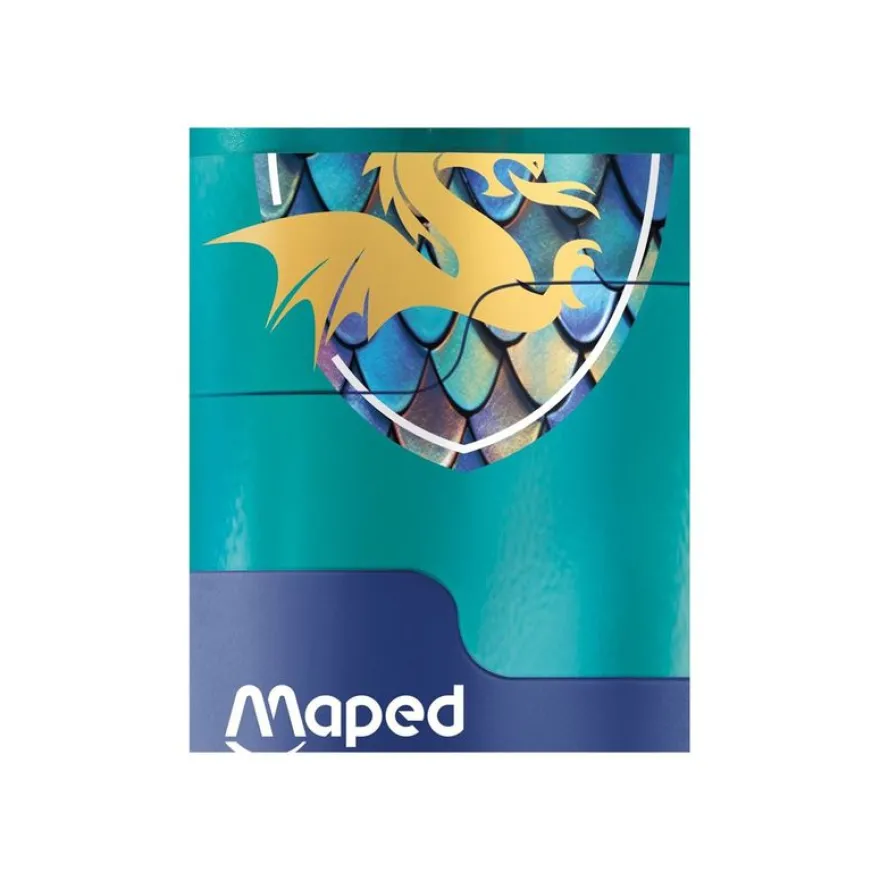 Maped - Dragon - Taille-crayons 2 trous avec gomme + 1 recharge