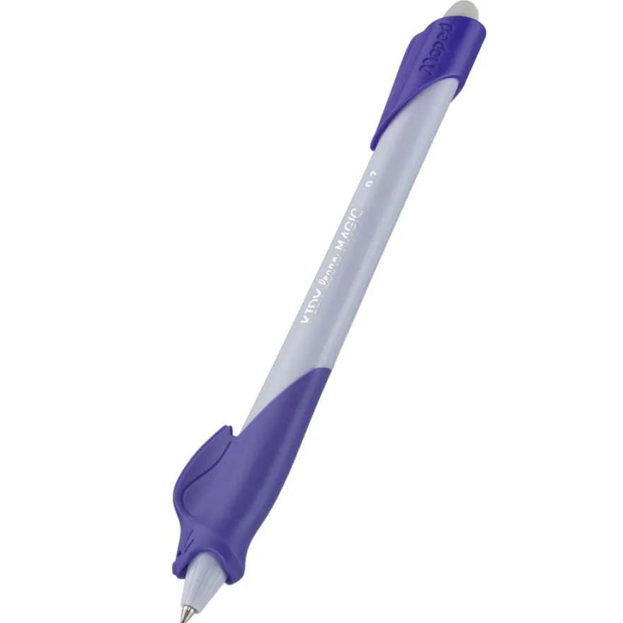 Maped - Kidy Learn Magic - Stylo d’apprentissage effaçable - roller - bleu lapin - 0,7 mm - rétractable avec gomme