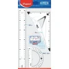 Maped - Kit de traçage 3 pièces : règle 30 cm, équerre 2 en 1, rapporteur 180°