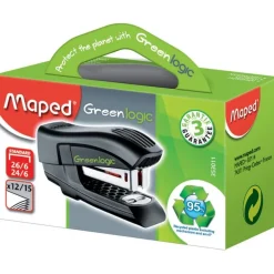 Maped - Mini Agrafeuse Greenlogic - capacité de 15 feuilles - agrafes 24/6 ou 26/6