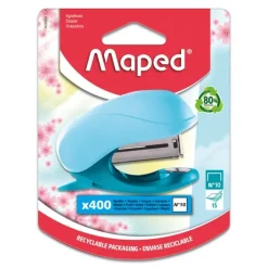 Maped - Mini agrafeuse Vivo Pastel - agrafes n°10 - disponible dans différentes couleurs