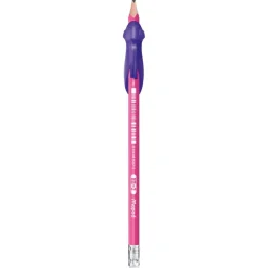 MAPED - Pot de 22 Crayons graphite + guide doigts BLACK'PEPS KIDY LEARN triangulaire HB - embout gomme -41% matière recyclée - décors assortis