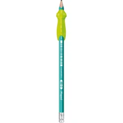 MAPED - Pot de 22 Crayons graphite + guide doigts BLACK'PEPS KIDY LEARN triangulaire HB - embout gomme -41% matière recyclée - décors assortis