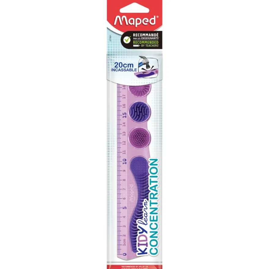 Maped – Règle Concentration 20 cm – Violet