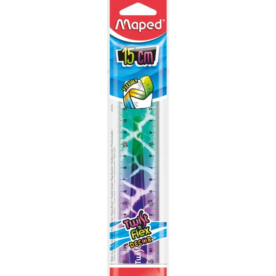MAPED - Règle plate Twist’n Flex Animal 15 cm - sachet individuel brochable