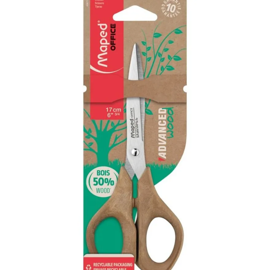 Maped Advanced Wood - Ciseaux 17 cm - symétriques