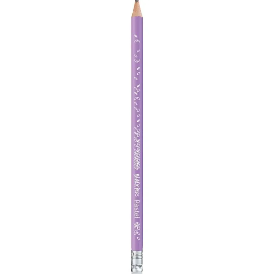 Maped Black'peps - Crayon à papier pastel HB - embout gomme - disponible dans différentes couleurs