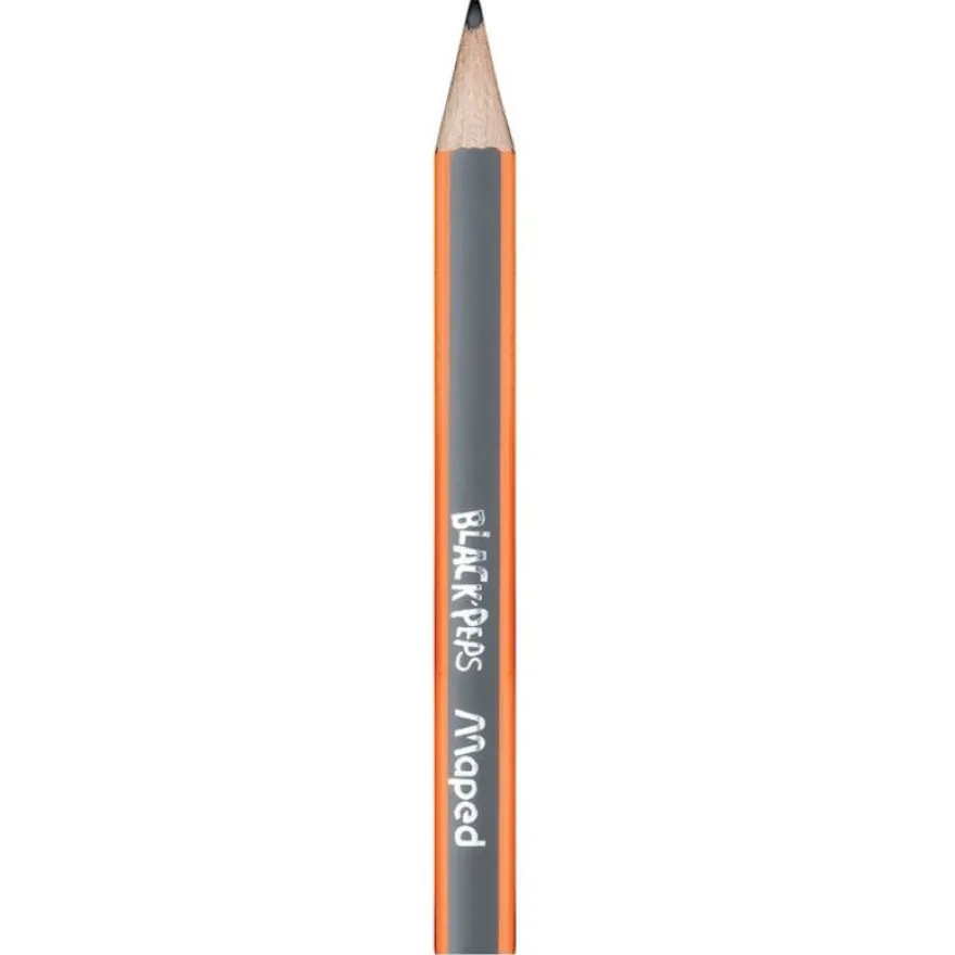 Maped Black'Peps - Pack de 3 mini crayons graphite