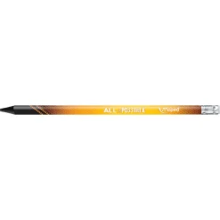 Maped Black'Peps Energy - 6 Crayons à papier - HB - embout gomme - couleurs assorties