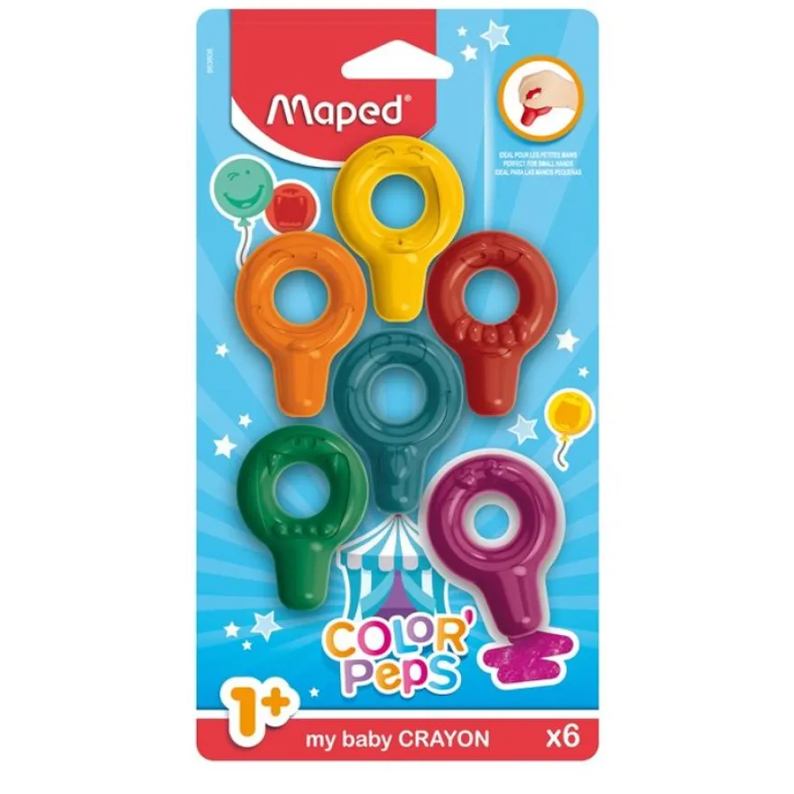 Maped Colorpep's Baby - 6 Crayons de cire