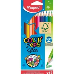 Maped Color'Peps - 12 Crayons de couleur