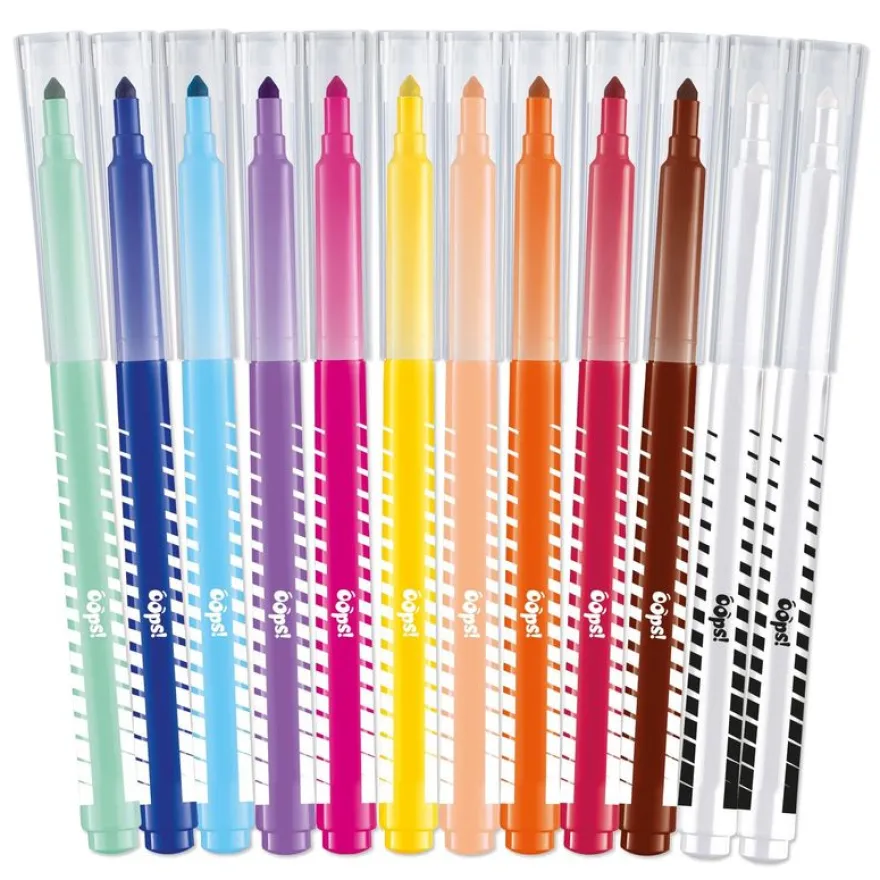 Maped Color'Peps Oops - 10 Feutres effaçables + 2 effaçeurs