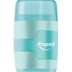 Maped Connect Pastel - Taille crayon / Gomme 2-en-1 - 2 trous - disponible dans différentes couleurs