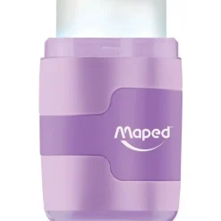 Maped Connect Pastel - Taille crayon / Gomme 2-en-1 - 2 trous - disponible dans différentes couleurs