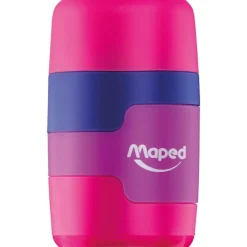 Maped Connect Soft - Taille crayon / Gomme 2-en-1 - 2 trous - disponible dans différentes couleurs