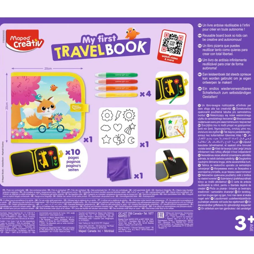 MAPED CREATIV - Mon premier livre d'activités de voyage