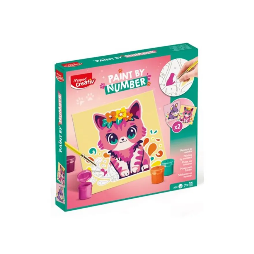 Maped Creativ - Peinture par numéro - cat and rabbit
