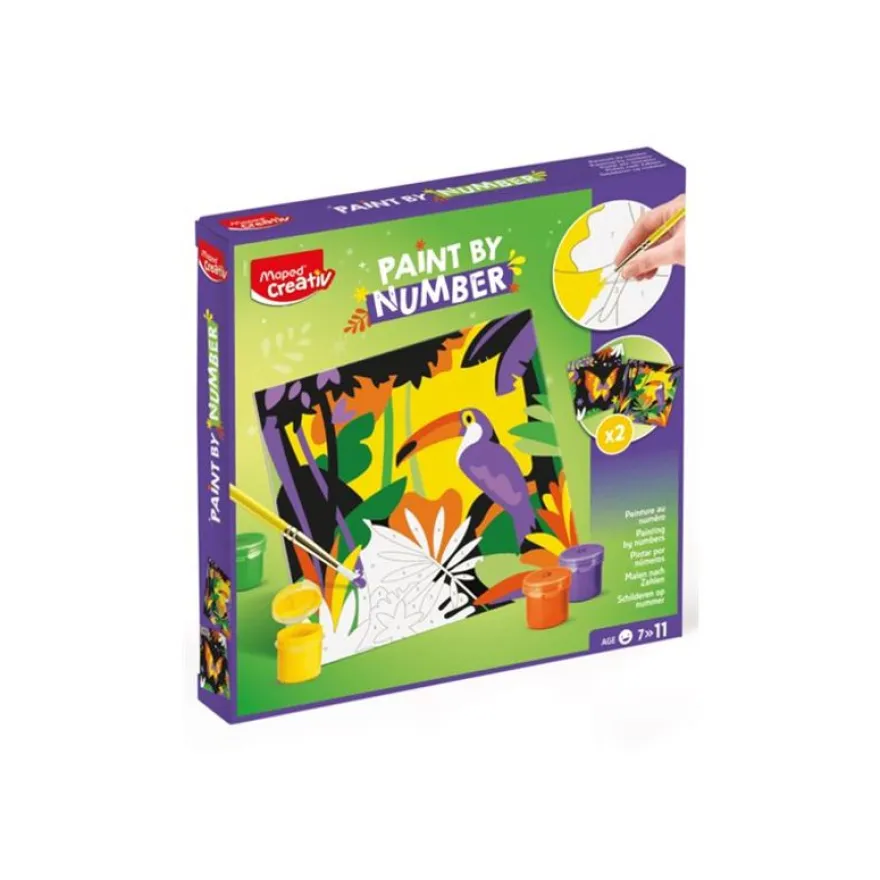 Maped Creativ - Peinture par numéro - toucan and butterfly